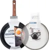 A frying pan and a pot lid are shown, both in their packaging. Náhled obrázku produktu