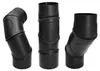Raik Basic Rauchrohrbogen 150mm mit Tür 4-tlg schwarz für Produktbild-Vorschau 5
