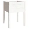 vidaXL Bac à plantes 2 pcs. Blanc 50x50x70 cm Pin massif Voir les images du produit 4