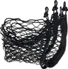 A black mesh cargo net with black clips and straps, isolated on a white background. Voir les images du produit