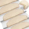 vidaXL Treppenmatten 15 Stk. Creme 65x21x4 cm - Produktbild-Vorschau 2