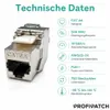 Profipatch Keystone Jack Modul Cat.6a RJ45 10 Gigabit STP Produktbild-Vorschau 3