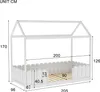 Merax Kinderbett 90x200cm mit Rausfallschutz und Produktbild-Vorschau 7