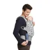 A man is wearing a baby carrier with a baby in it. Náhled obrázku produktu