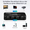 Siltcon® HDMI Switch 4-in-1 – 4K 60Hz, Dolby, Fernbedienung Produktbild-Vorschau 3