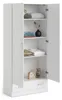 Amylya - Armoire polyvalente 2 portes, 79x170h cm blanc, un Voir les images du produit 2