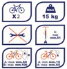 2x portabici/portabici da tetto/portabici SAGITTAR Anteprima dell’immagine prodotto 3