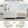 Cord-Sofa mit Schlaffunktion, Schlafsofa mit Becherhalter, Produktbild-Vorschau 9