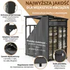 Stojak na drewno opałowe metalowy zewnętrzny 185x105x185 Podgląd zdjęcia produktu 6