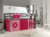Rosa Vorhang mit Blumenmuster für Kinderzimmer, Ergänzung Produktbild-Vorschau 2