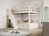 Letto a castello in legno massello Sweiko 140x200 cm, con Anteprima dell’immagine prodotto 5