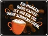 Metallschild mit Spruch: Ein Morgen ohne Kaffee ist wie ein Produktbild-Vorschau 1