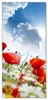 Wallario selbstklebende Türtapete 93 x 205 cm - Mohnblumen Produktbild-Vorschau 1