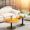 WISFOR 2er Set Couchtisch, Satztisch aus Holz und Glas, Produktbild-Vorschau 5