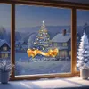 GKA XL Fensterbild goldener Weihnachtsbaum mit Sternen und Produktbild-Vorschau 4