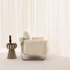 sweeek - Vintage-Sessel mit Cordbezug und verchromtem Produktbild-Vorschau 4