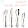 Kuppels 4-tlg. Kinderbesteck Set BAUSTELLENHELDEN Produktbild-Vorschau 2