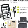 Hauck Hochstuhl Alpha Plus Black - im Sparset Produktbild-Vorschau 2