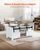 A lift-top coffee table with storage is shown in a living room setting. Voir les images du produit
