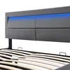 okwish skříňová postel s pružinami Čalouněná postel 140 x Náhled obrázku produktu 8
