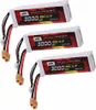 3er Pack 3000mAh 11.1V Li-Po Akku 25C XT60 Stecker für DJI Produktbild-Vorschau 1