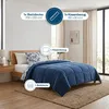 Einzelne Wellsoft Steppdecke mit doppelseitigem Kissenbezug Produktbild-Vorschau 2