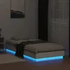 vidaXL Bettgestell mit LED-Leuchten Weiß 100x200 cm Produktbild-Vorschau 5