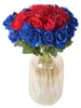 5 Kunstrosen aus Seide, 51 cm, künstliche Blumen, Rot Náhled obrázku produktu