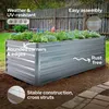 AREBOS Vyvýšený záhon kovový 240x90x79 cm – pozinkovaný Náhľad obrázku produktu 3