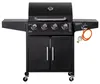 Gasgrill BBQ mit 3 Brennern je 3 kw mobiler Grillwagen mit Produktbild-Vorschau 2