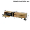 Modernes TV-Lowboard 180 cm mit Klappfach, offenen Fächern Produktbild-Vorschau 6