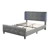 16-farbige LED-Bett, Doppelbett mit Steppmuster, Produktbild-Vorschau 16