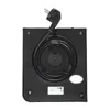 The back of a black electric kettle base with a coiled power cord and plug. Podgląd zdjęcia produktu