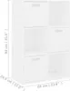 vidaXL Lagerschrank Weiß 60x29,5x90 cm Holzwerkstoff Produktbild-Vorschau 8