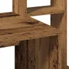 vidaXL Schreibtisch mit Regal Altholz-Optik 100x45x140cm Produktbild-Vorschau 7