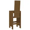 Barhocker 2 Stk. Honigbraun 40x42x120 cm Massivholz Kiefer Produktbild-Vorschau 6