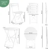 KESSER® Bistroset 3-teilig Bistrotisch mit 2 klappbaren Produktbild-Vorschau 8
