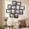 Bilderrahmen Set 12 Stück 13x18 cm Holz schwarz Collage Produktbild-Vorschau 6