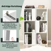 COSTWAY set di 2 librerie in legno, scaffale a 3 livelli, Anteprima dell’immagine prodotto 5
