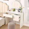 Coiffeuse avec miroir – coiffeuse moderne avec tiroirs et Voir les images du produit 12