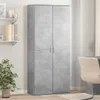 vidaXL Hoge kast, betonkleur, 80x35x180 cm, houtvezelplaat Productafbeelding-voorbeeld 2