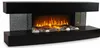 CHEMIN'ARTE - Elektrischer Wandkamin Lounge Schwarz 120 cm Produktbild-Vorschau 1