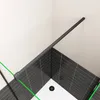 76x80cm 195cm 6mm Falttür Duschtür Eckdusche Glastür Produktbild-Vorschau 4