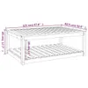 Gartentisch 121x82,5x45 cm Massivholz Douglasie Produktbild-Vorschau 8