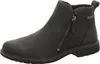 A black leather boot on a white background. Produktbild-Vorschau