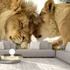 Selbstklebende Folie Fototapete - Lion Tenderness 294x210 Produktbild-Vorschau 2