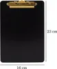 Cartella di legno BLACK pad A5 con clip GOLDEN set di 2 Anteprima dell’immagine prodotto 3