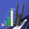 A product image for a wireless USB adapter, featuring graphics illustrating speed capabilities. Produktbild-Vorschau