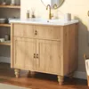 Mueble bajo lavabo Merax de 81 cm, armario de baño con Vista previa de la imagen del producto 2