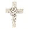 Grabgesteck Schmuck Kreuz mit 3D Rosen Grab Engel Produktbild-Vorschau 3